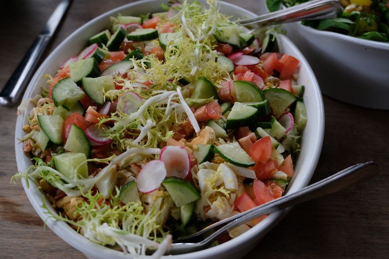 Firehouse Chopped salad with meats and vegetables
